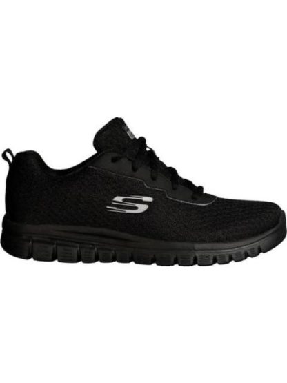 TENIS CASUAL SPORT NEGRO SKECHERS1