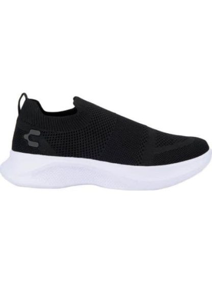 TENIS URBANO SLIP ON BLANCO/NEGRO CHARLY