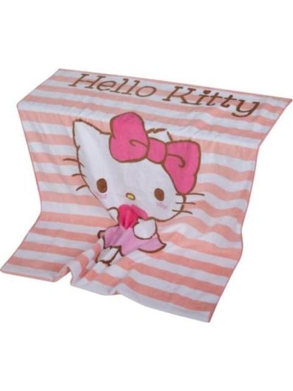 TOALLA ANIMADA ROSA HELLO KITTY