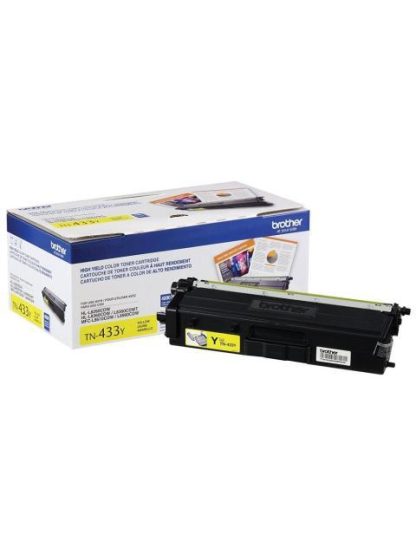 TONER BROTHER TN-433Y ALTO RENDIMIENTO AMARILLO 4000 PAGINAS