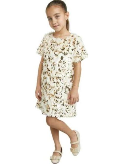 VESTIDO LENTEJUELAS MARFIL HOLLY LAND KIDS - Image 2