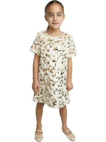 VESTIDO LENTEJUELAS MARFIL HOLLY LAND KIDS - Image 4