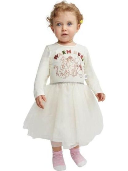 VESTIDO TODDLER BEBA BEIGE WINNIE THE POOH