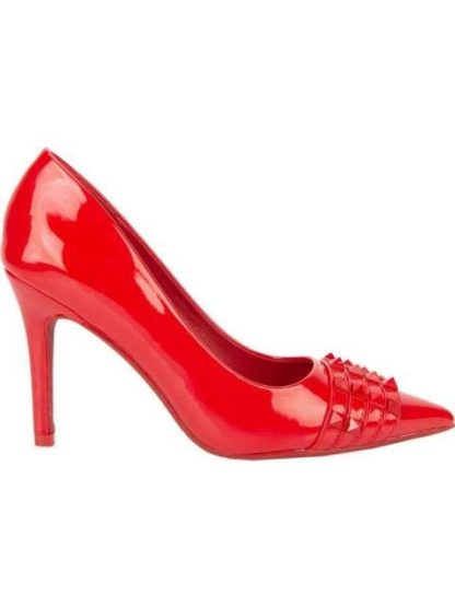 ZAPATILLA CON ESTOPEROLES TACON ALTO ROJO BELINDA PEREGRIN