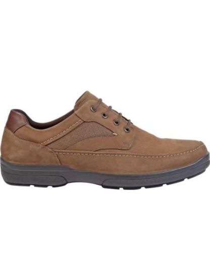 ZAPATO DERBY DE PIEL TAUPE CALZADO PAZSTOR